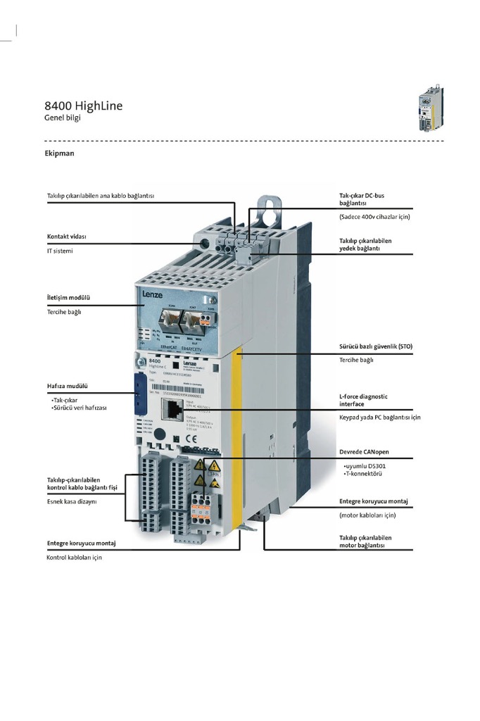 Lenze 8400 Serisi